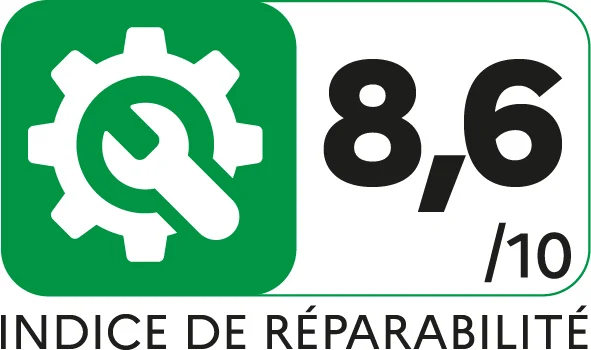 8.6/10 Indices réparabilité