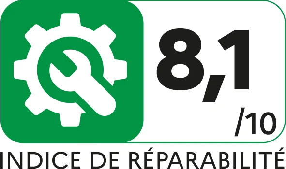 8.1/10 Indices réparabilité
